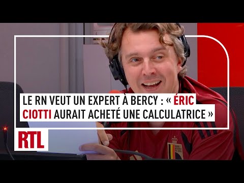 Le RN souhaite un expert à Bercy : Ciotti aurait été vu en train de s'acheter une calculatrice