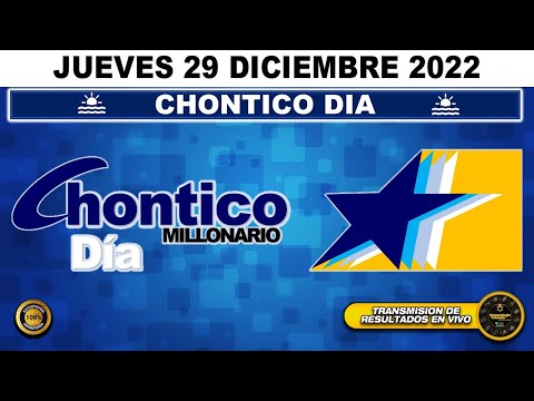 Resultado lotería CHONTICO DIA ?del JUEVES 29 de DICIEMBRE de 2022 (ULTIMO SORTEO DE HOY) l