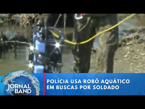 Polícia utiliza robô aquático nas buscas de soldado desaparecido no litoral de SP | Jornal da Band