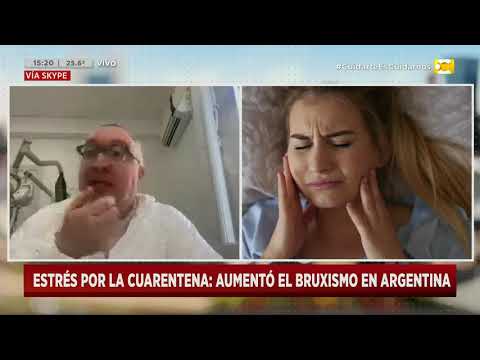 El estrés por la cuarentena aumentó el bruxismo en Argentina en Hoy Nos Toca