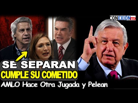 Logra su cometido AMLO, separa a Claudio X de Alito, lo mismo a Xóchitl, MC le cierra la puerta por