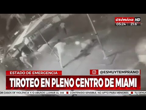 Un muerto tras tiroteo en pleno centro de Miami