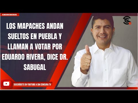 LOS MAPACHES ANDAN SUELTOS EN PUEBLA Y LLAMAN A VOTAR POR EDUARDO RIVERA, DICE DR. SABUGAL