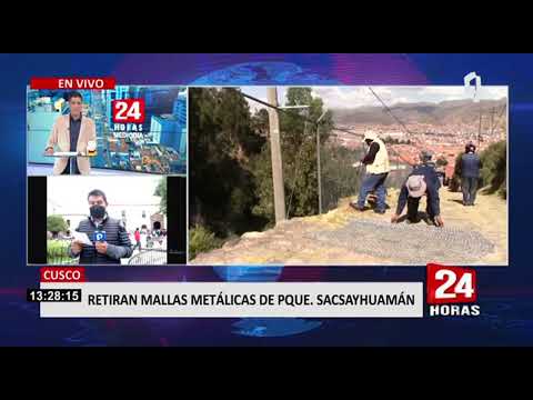 Cusco: retiran cerco metálico colocado en uno de los ingresos a Sacsayhuamán