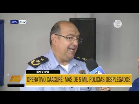 Operativo Caacupé: Mas de 5 mil policías desplegados