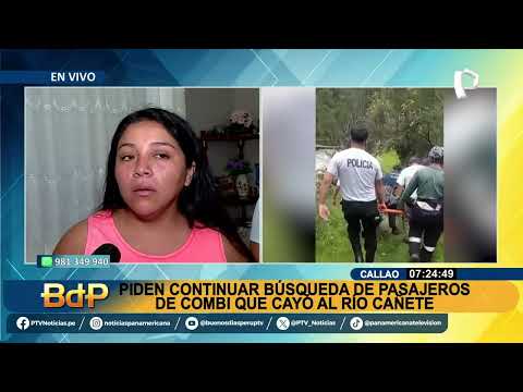 Mujer pierde a su madre y hermana tras caída de minivan a río Cañete: su padre sigue desaparecidos