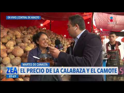 Así el precio de la calabaza y el camote en la Central de Abasto de la CDMX | Noticias con Paco Zea