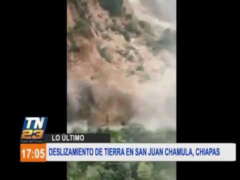 Deslizamiento de tierra en San Juan Chamula, Chiapas
