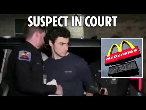 Luigi Mangione arrives in court charged with CEO's murder after McDonald’s arrest & ghost gun found