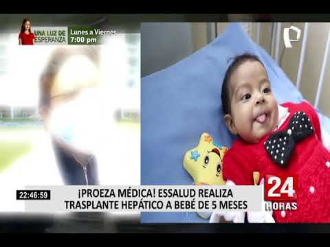 EsSalud realizó trasplante hepático a bebe más pequeño de la historia