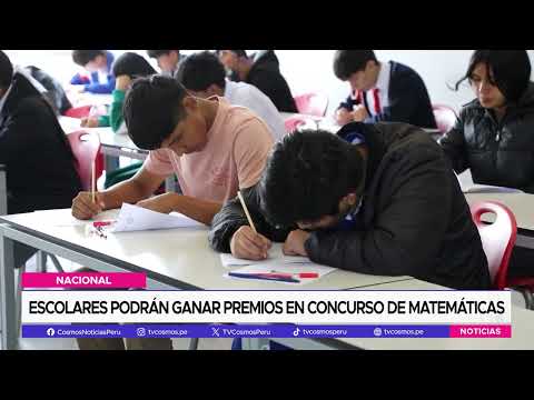Nacional: Escolares podrán ganar premios en Concurso de Matemáticas