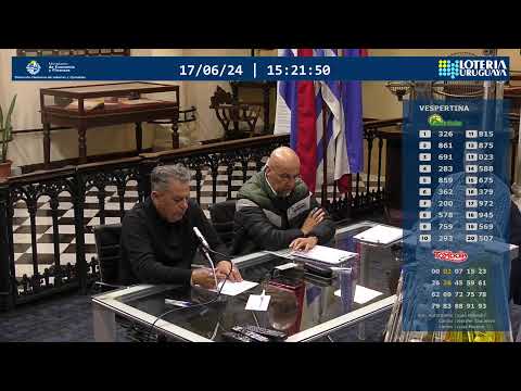 Emisión en directo de Loteria Uruguaya