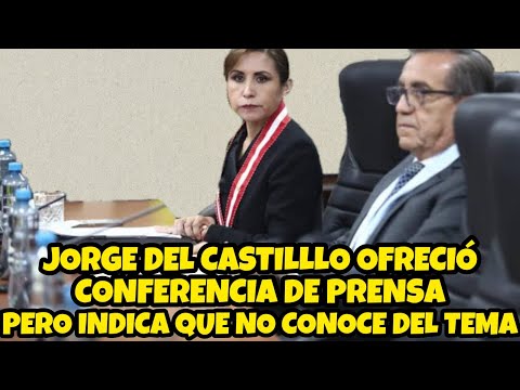 LA INESPERADA RESPUESTA DE JORGE DEL CASTILLO EN CONFERENCIA DE PRENSA