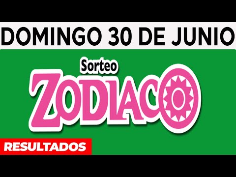 Resultado del sorteo de Zodiaco del Domingo 30 de Junio de del 2024.