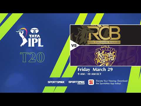 Watch IPL Royal Challengers vs Knight Riders | May.29 | on SportsMax, SportsMax Cricket and the App!