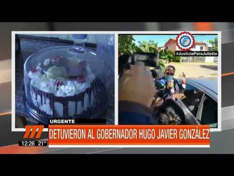 Detuvieron al gobernador Hugo Javier González