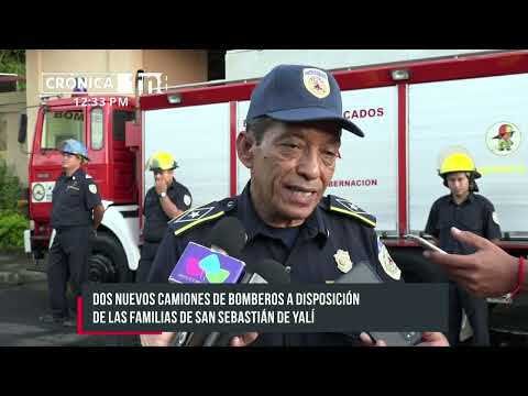 San Sebastian de Yalí reforzado con camiones de bomberos - Nicaragua