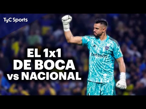 PUNTAJES DE BOCA LUEGO DEL TRIUNFO vs NACIONAL POR COPA LIBERTADORES  ¿CHIQUITO ROMERO LA FIGURA?