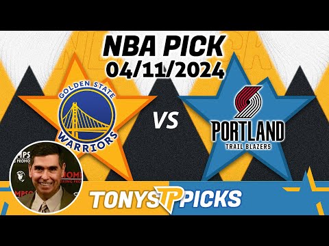 Golden St Warriors vs Portland Trail blazers 4/11/2024 FREE NBA Picks and Predictions on NBA Betting