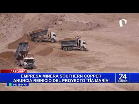 Tía María: anuncian que el 01 de julio reiniciará actividades proyecto minero ubicado en Arequipa