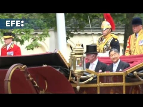 Los reyes Carlos y Camila reciben al emperador Naruhito y a la emperatriz Masako de Japón