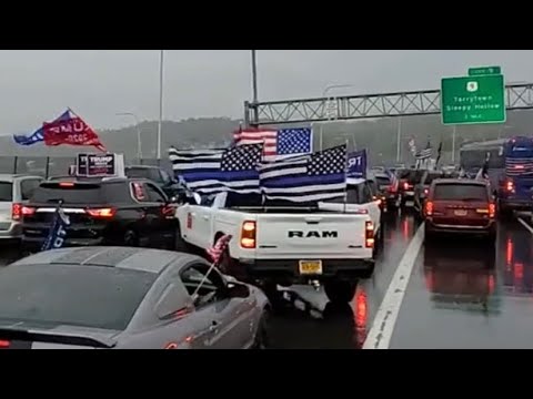 Trump Train led by New Yorkers shut down the entire bridge