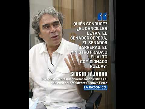 “Estamos ante un sancocho de simbolismos”: Sergio Fajardo sobre el gobierno de Gustavo Petro.