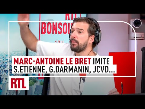 Marc-Antoine Le Bret imite Samuel Etienne, Jean-Claude Van Damme, Didier Deschamps...