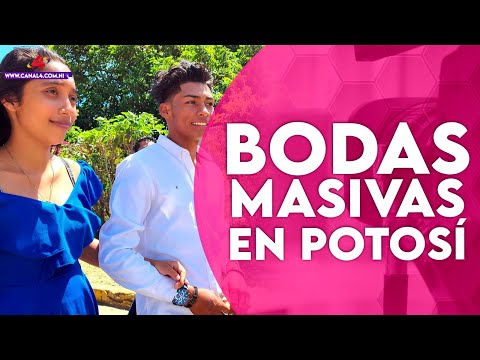 Celebración de bodas masivas 2023 en el municipio de Potosí, Rivas