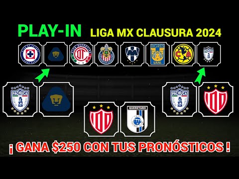 PRONÓSTICOS PLAY-IN Liga MX CLAUSURA 2024
