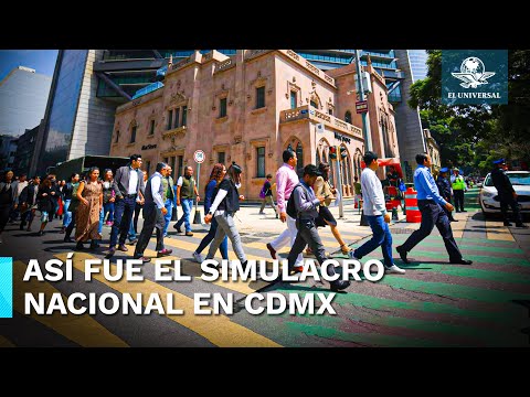 Así se vivió el Simulacro Nacional este 19 de septiembre en varias zonas de la CDMX