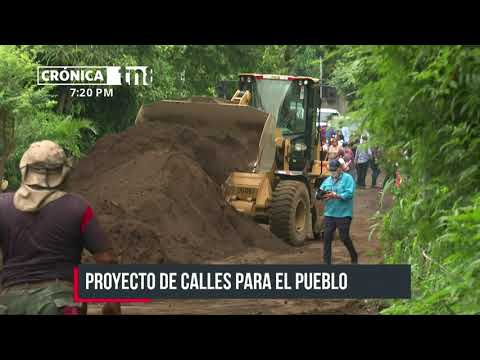 Construcción vial del barrio William Galeano lleva avance del 60% - Nicaragua