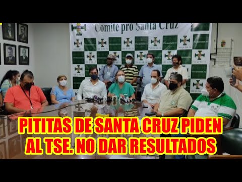 COMITE CÍVICO DE SANTA CRUZ ACUSA AL TSE.DE IRREGULARIDAD CUANDO NO EXISTEN PRUEBAS..