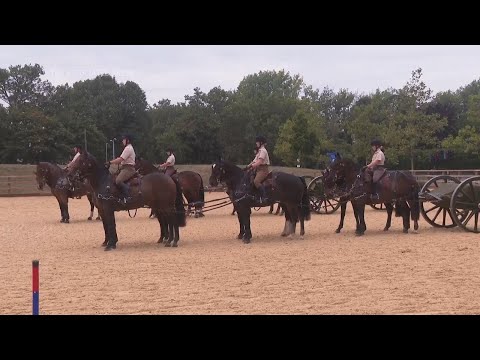 King's Troop prepare for London Horse Show