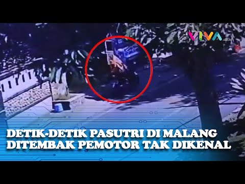 CCTV Penembakan OTK ke Arah Pemotor di Malang