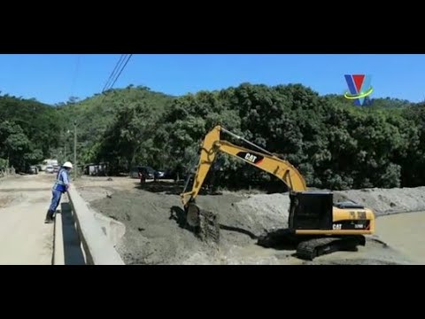 Presidente Hernández supervisó trabajos de rehabilitación del Puentes El Águila