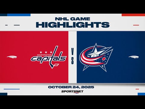 NHL Highlights | Capitals vs. Blue Jackets - October 24, 2025