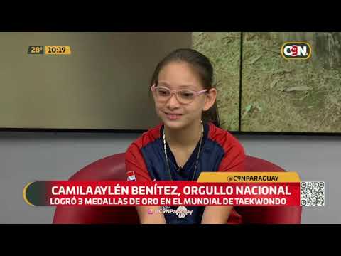 Camila Benítez, orgullo nacional en Taekwondo