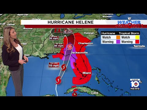 Tracking Helene: 6 a.m. forecast