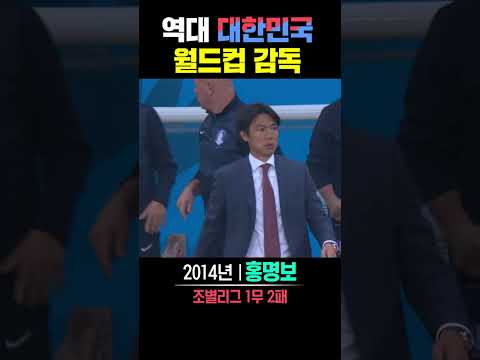 역대 대한민국 월드컵 감독을 알아보자