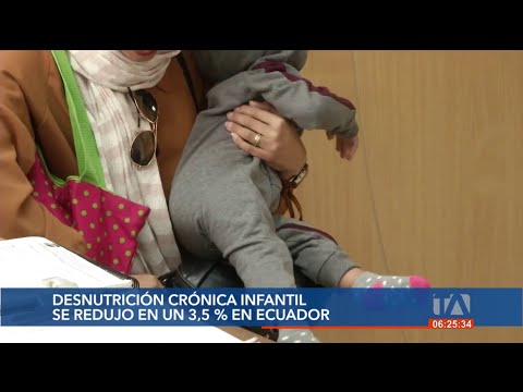 La desnutrición crónica infantil se redujo en un 3.5% en Ecuador, según autoridades