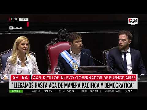 El discurso de Kicillof en la asunción como gobernador de la Provincia de Buenos Aires