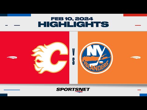 NHL Highlights | Flames vs. Islanders - February 10, 2024