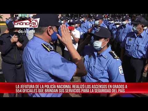 Nicaragua: Ascensos en grados 2020 a oficiales de la Policía Nacional en su 41 aniversario