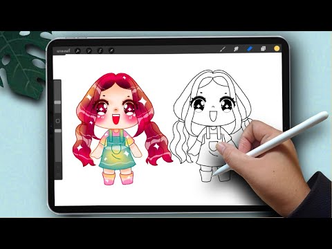 สอนวาดรูปสาวน้อยการ์ตูนสุดน่าร