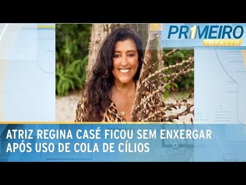 Regina Casé sofre lesão no olho após acidente com cola de cílios | Primeiro Impacto (29/01/24)