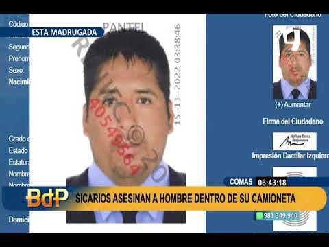 Asesinato en Comas: sicarios acribillan a hombre dentro de su camioneta y hieren a transeúnte