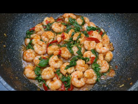 ผัดกะเพรากุ้ง-เมนูผัดกะเพราอร่ ผัดกะเพรากุ้ง-เมนูผัดกะเพราอร่