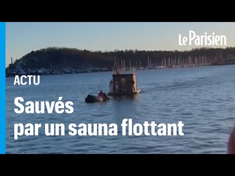 Norvège : une Tesla tombe à l'eau, les passagers sauvés par un sauna flottant