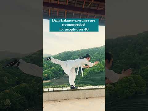 Daily balance exercises are recommended for people over 40.